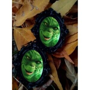 Grinch Earrings How the Grinch Stole Christmas Jewelry Lit Holiday Festive